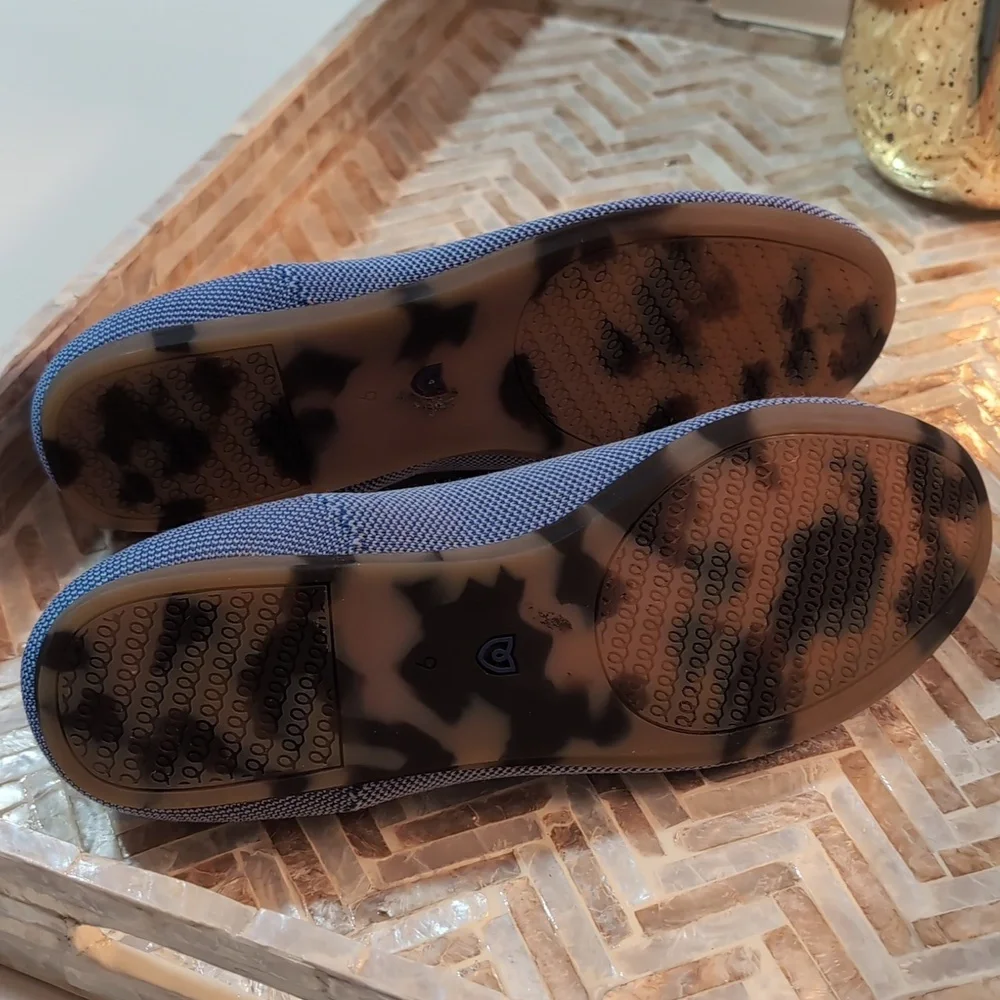 Rothys Light Blue Loafers Women Size 9 Washable Sustainable - Picture 3 of 10